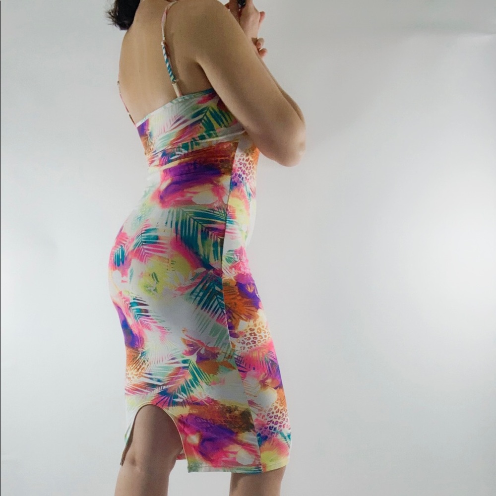 Bright print dress